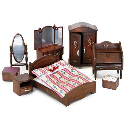Игровой набор "Спальня Luxury" тумбочка, постельное белье, аксессуары комнаты инфо 10447a.