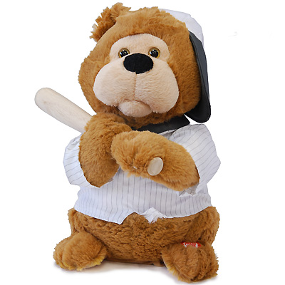 Медведь с битой Анимированная игрушка Mills Inc 2009 г ; Упаковка: пакет инфо 10927a.