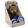 Музыкальный медведь Рокси Синий Музыкальная мягкая игрушка (с адаптером к MP-3-плееру), 20 см RUSS 2007 г ; Упаковка: коробка инфо 11098a.
