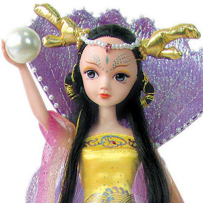 Кукла "Sonya" Фея Воды Кукла, амулет-жемчужина, 3 элемента подставки инфо 11328a.