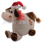 Бычок Мягкая игрушка, цвет: бежевый/коричневый, 33 см Мягкая игрушка Mister Christmas 2008 г ; Упаковка: пакет инфо 13830b.