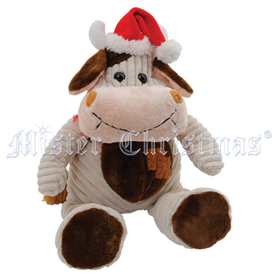 Бычок Мягкая игрушка, цвет: бежевый/коричневый, 21 см Мягкая игрушка Mister Christmas 2008 г ; Упаковка: пакет инфо 13835b.