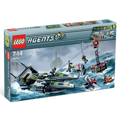 8633 Lego: Спасение на специальном скоростном катере Серия: Agents инфо 3478a.