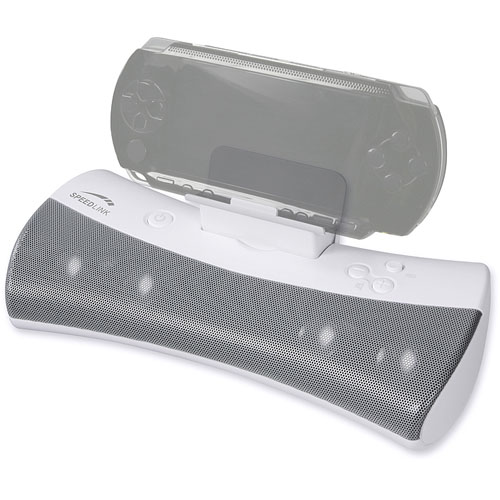 Speed-link Speaker Base Universal for PSP white, SL-7171-GWT Speed-Link Артикул: SL-4711 Предназначен для: Sony PlayStation Portable Base (PSP-1004/EUR) + Medievil + Ridge Racer, Sony PlayStation Portable инфо 11933g.